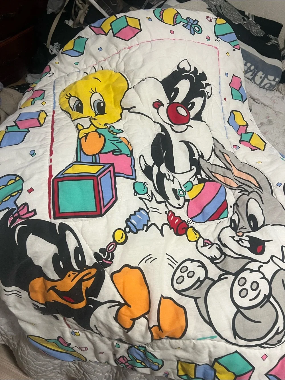Baby Looney Tunes Crib Quilt Comforter Set with Sheet 3 pieces